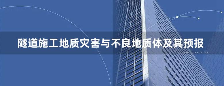 隧道施工地质灾害与不良地质体及其预报 何发亮 编 2011年版